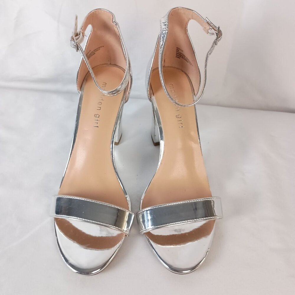 Madden Girl Beella Heeled Sandals Women’s Size 9 Silver NWOB - Picture 11 of 11